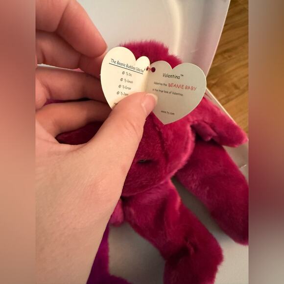 NWT Ty Beanie Babies Bundle of (3) Pink Red Purple Beanie Buddies Large Plush - Picture 8 of 9